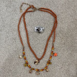 Free People Necklace and Ring bundle